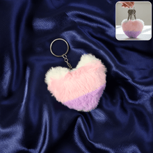 Soft Plush Cute Heart Keychain - 1 Pc - justgrabit.in | Just Grab It