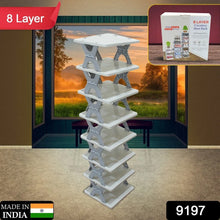 Foldable Shoe Rack (1 Pc, 8 Layers): Space - Saving, Entryway Storage - Justgrabit Inc.