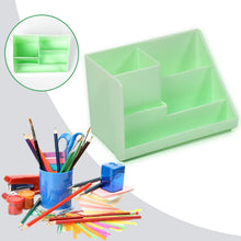 Stationery Holder Desk Organizer Space Saver Pen Stand Multi Compartments Holder - justgrabit.in | Just Grab It