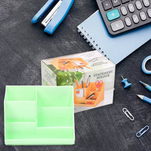 Stationery Holder Desk Organizer Space Saver Pen Stand Multi Compartments Holder - justgrabit.in | Just Grab It