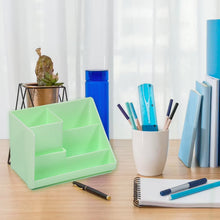 Stationery Holder Desk Organizer Space Saver Pen Stand Multi Compartments Holder - justgrabit.in | Just Grab It