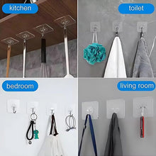 Self Adhesive Transparent Wall Hook (1 Pc) - justgrabit.in | Just Grab It