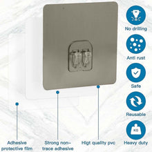 Self - Adhesive Heavy - Duty Plastic Wall Hook – 1 Pc (8x8 cm) - justgrabit.in | Just Grab It