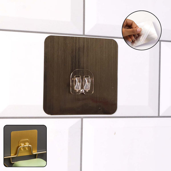 Self - Adhesive Heavy - Duty Plastic Wall Hook – 1 Pc (8x8 cm) - justgrabit.in | Just Grab It