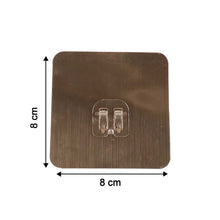 Self - Adhesive Heavy - Duty Plastic Wall Hook – 1 Pc (8x8 cm) - justgrabit.in | Just Grab It