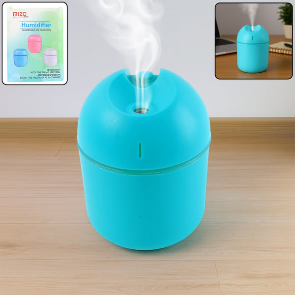 Blue USB Mini Air Humidifier for Home & Office (1 Pc) - justgrabit.in | Just Grab It