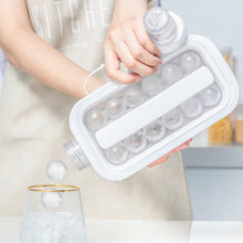 Foldable Ice Tray with Lid, 2 - in - 1 Ice Ball Maker - justgrabit.in | Just Grab It