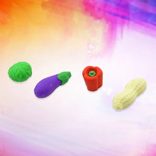 Mini Cute Vegetable & Fruit Erasers (4 Pc): Pencil Rubbers for Kids - Justgrabit Inc.