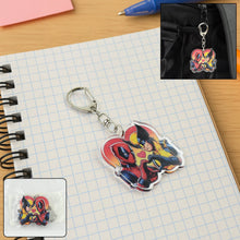 Stylish Acrylic Cartoon Character Keychain with Metal Clip (1 Pc) - justgrabit.in | Just Grab It