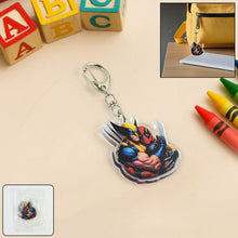 Cartoon Character Acrylic Keychain with Metal Clip - justgrabit.in | Just Grab It