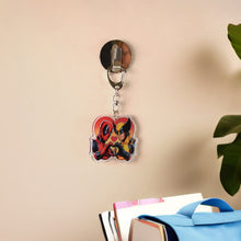 Stylish Acrylic Cartoon Character Keychain with Metal Clip (1 Pc) - justgrabit.in | Just Grab It