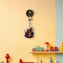 Cartoon Character Acrylic Keychain with Metal Clip - justgrabit.in | Just Grab It