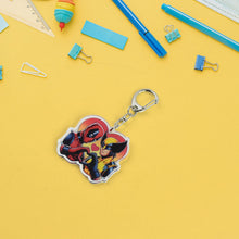 Stylish Acrylic Cartoon Character Keychain with Metal Clip (1 Pc) - justgrabit.in | Just Grab It