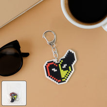 Pixel Style Acrylic Cartoon Keychain with Funky Design (1 Pc) - justgrabit.in | Just Grab It