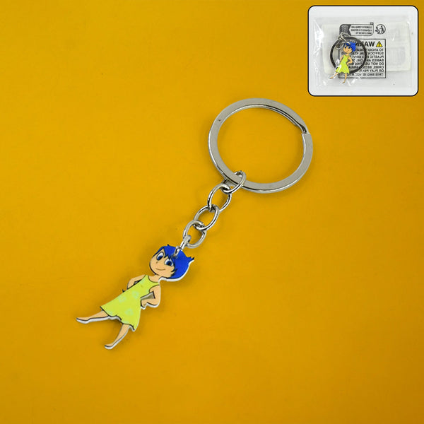 Cartoon Character Soft PVC Keychain with Haired Girl Design (1 Pc) - justgrabit.in | Just Grab It