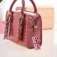 Text Keychain with Glitter Finish and Tassel Charm (1 Pc) - justgrabit.in | Just Grab It