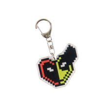 Pixel Style Acrylic Cartoon Keychain with Funky Design (1 Pc) - justgrabit.in | Just Grab It