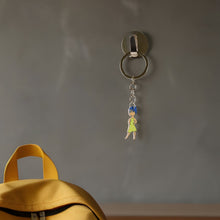 Cartoon Character Soft PVC Keychain with Haired Girl Design (1 Pc) - justgrabit.in | Just Grab It