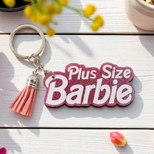 Text Keychain with Glitter Finish and Tassel Charm (1 Pc) - justgrabit.in | Just Grab It