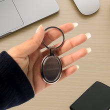 Elegant Oval Shape Metal Keychain for Personal Use - justgrabit.in | Just Grab It