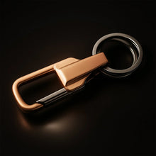 Premium Metal Keychain Carabiner Clip Hook with Dual Key Rings (1 Pc) - justgrabit.in | Just Grab It