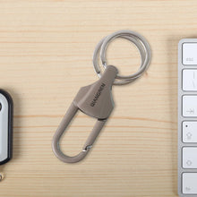 Premium Metal Keychain Carabiner Clip Hook with Dual Key Rings (1 Pc) - justgrabit.in | Just Grab It