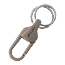 Premium Metal Keychain Carabiner Clip Hook with Dual Key Rings (1 Pc) - justgrabit.in | Just Grab It