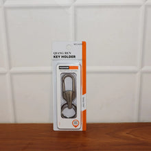 Premium Metal Keychain Carabiner Clip Hook with Dual Key Rings (1 Pc) - justgrabit.in | Just Grab It
