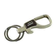 Premium Metal Keychain Carabiner Clip Hook with Dual Key Rings (1 Pc) - justgrabit.in | Just Grab It