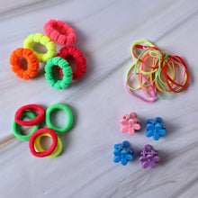 Kids Hair Bands, Rubber Bands & Cute Hair Clips in Storage Box (Mix Design / 1 Set) - Justgrabit Inc.