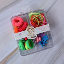 Kids Hair Bands, Rubber Bands & Cute Hair Clips in Storage Box (Mix Design / 1 Set) - Justgrabit Inc.