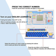 English Learner Educational Laptop Toy – 20 Learning Activities - Justgrabit Inc.