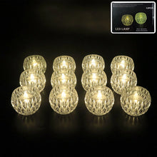 Set of 12 Crystal Style LED Decorative Lamps / Candle - Justgrabit Inc.