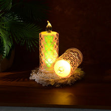 Decorative LED Candle Lights with Holographic Finish (2 Pc / Set) - Justgrabit Inc.