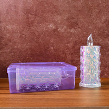 Decorative LED Candle Lights with Holographic Finish (2 Pc / Set) - Justgrabit Inc.