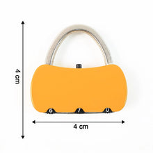 Portable Security 3 - Digit Combination Travel Lock (1 Pc) - Justgrabit Inc.