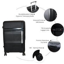 Mix Color Hard - Shell Luggage Trolley 4 - Pc (set) - Justgrabit Inc.