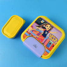 Kids Lunch Box Set with Small Inner Container, Spoon & Fork (1 Pc) - justgrabit.in | Just Grab It