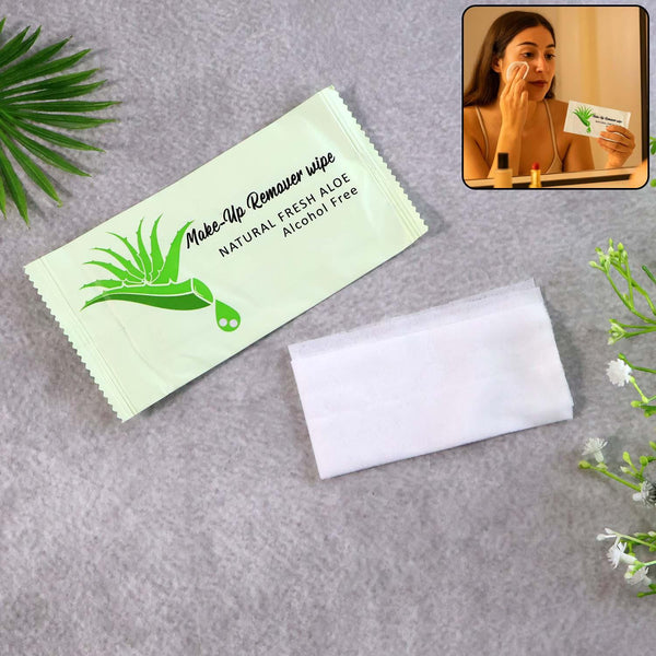Premium Natural Aloe Makeup Remover Wipes (1 Pc) - justgrabit.in | Just Grab It