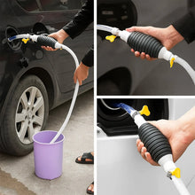 Fuel Transfer Pump Hose with Hand Pump and 2 Hose Clamps - Justgrabit Inc.