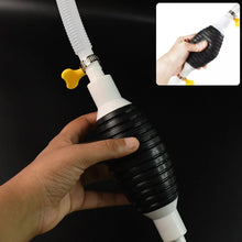 Fuel Transfer Pump Hose with Hand Pump and 2 Hose Clamps - Justgrabit Inc.