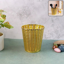 Luxury Golden Decorative Makeup Brush Holder Organizer (1 Pc) - justgrabit.in | Just Grab It