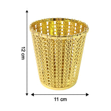 Luxury Golden Decorative Makeup Brush Holder Organizer (1 Pc) - justgrabit.in | Just Grab It
