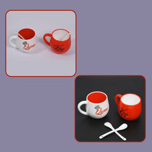 King & Queen Printed Couple Matching Coffee / Tea Plastic Coffee Mug (300ml Set of 2) - justgrabit.in | Just Grab It