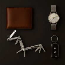 Stainless Steel 8 - in - 1 Multipurpose Pocket Tool Kit - justgrabit.in | Just Grab It