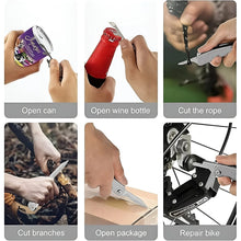 Stainless Steel 8 - in - 1 Multipurpose Pocket Tool Kit - justgrabit.in | Just Grab It