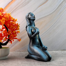 Elegant Resin Kneeling Woman Decorative Statue (1 Pc) - justgrabit.in | Just Grab It
