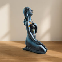 Elegant Resin Kneeling Woman Decorative Statue (1 Pc) - justgrabit.in | Just Grab It