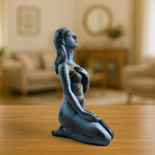 Elegant Resin Kneeling Woman Decorative Statue (1 Pc) - justgrabit.in | Just Grab It