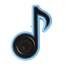 Mini Portable Music Note Shape Speaker Subwoofer Colorful Musical Note LED Lighting Sound For Creatives Gift Computer Phone Sound Equipment Bluetooth speaker (Media Player) - justgrabit.in | Just Grab It